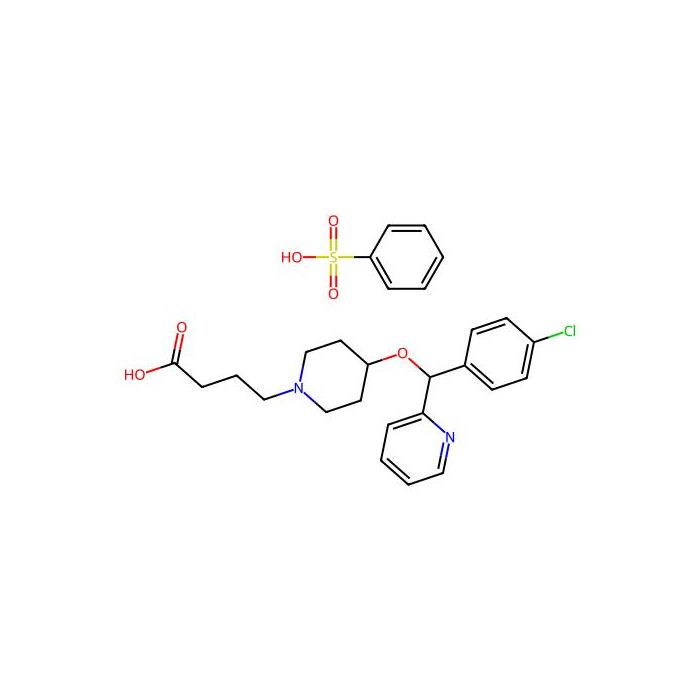 1-Piperidinebutanoic acid, 4-[(4-chlorophenyl)-2-pyridinylmethoxy]-(benzenesulfonate)(1:1) - ≥99% CAS No(1415692-17-9) by Aladdin Scientific