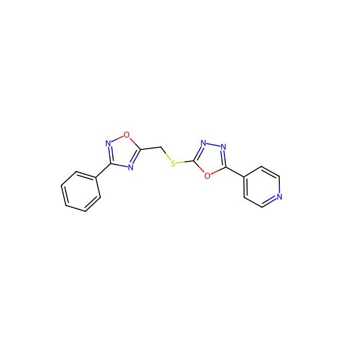 4-(5-{[(3-Phenyl-1,2,4-oxadiazol-5-yl)methyl]sulfanyl}-1,3,4-oxadiazol-2-yl)pyridine -  CAS No(919936-70-2) by Aladdin Scientific