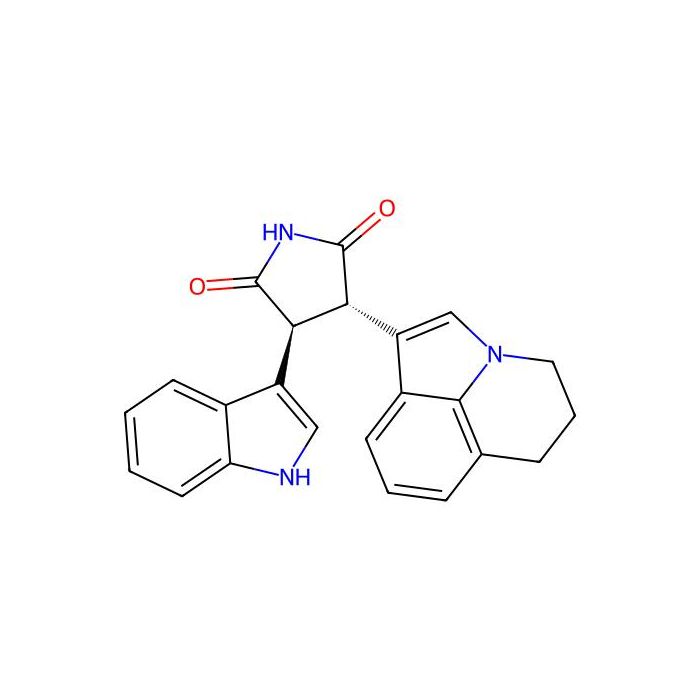 2,5-Pyrrolidinedione, 3-(5,6-dihydro-4H-pyrrolo[3,2,1-ij]quinolin-1-yl)-4-(1H-indol-3-yl)-, (3S,4S)- - ≥98% CAS No(905854-03-7) by Aladdin Scientific