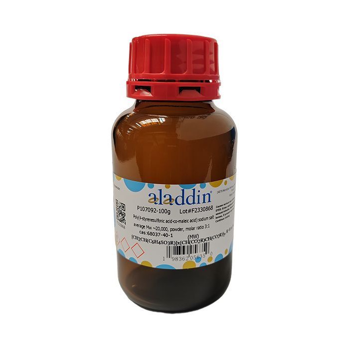 Poly(4-styrenesulfonic acid-co-maleic acid) sodium salt - average Mw ~20,000,powder,molar ratio 3:1 CAS No(68037-40-1) by Aladdin Scientific