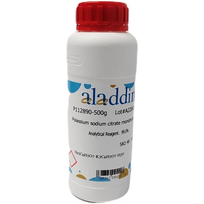 Polassium sodium citrate monohydrate - AR, ≥99% CAS No(P112890) by Aladdin Scientific