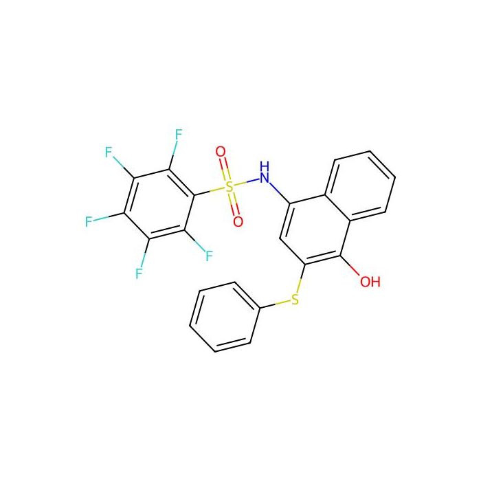 2,3,4,5,6-pentafluoro-N-(4-hydroxy-3-phenylsulfanylnaphthalen-1-yl)benzenesulfonamide - ≥99% CAS No(1809581-87-0) by Aladdin Scientific