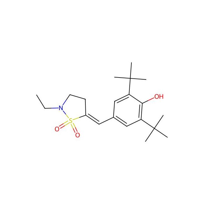 Phenol, 2,6-bis(1,1-dimethylethyl)-4-[(E)-(2-ethyl-1,1-dioxido-5-isothiazolidinylidene)methyl]- -  CAS No(158089-95-3) by Aladdin Scientific