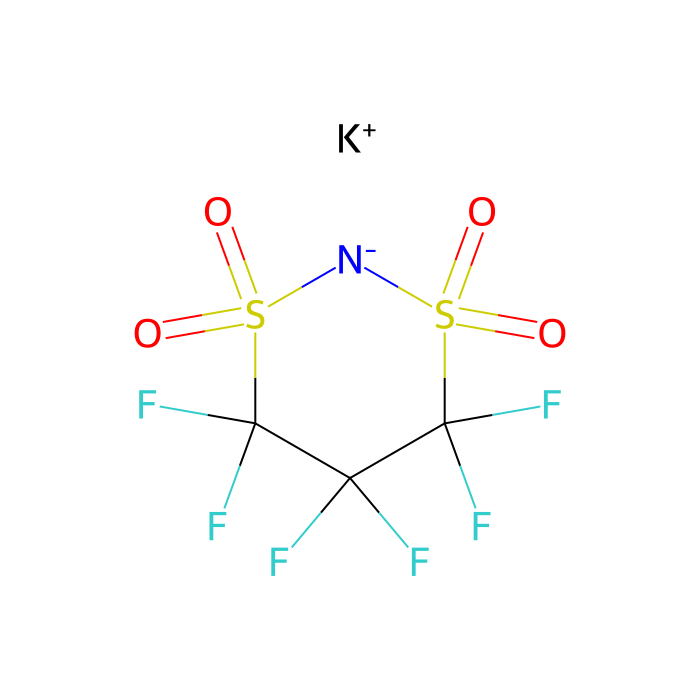 Potassium 1,1,2,2,3,3-Hexafluoropropane-1,3-disulfonimide - ≥98%(T) CAS No(588668-97-7) by Aladdin Scientific