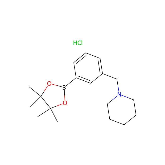 3-(Piperidin-1-ylmethyl)phenylboronic acid, pinacol ester, HCl - ≥96% CAS No(1021186-08-2) by Aladdin Scientific