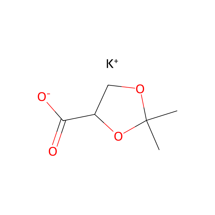 Potassium 2,2-dimethyl-1,3-dioxolane-4-carboxylate - ≥95% CAS No(83400-91-3) by Aladdin Scientific