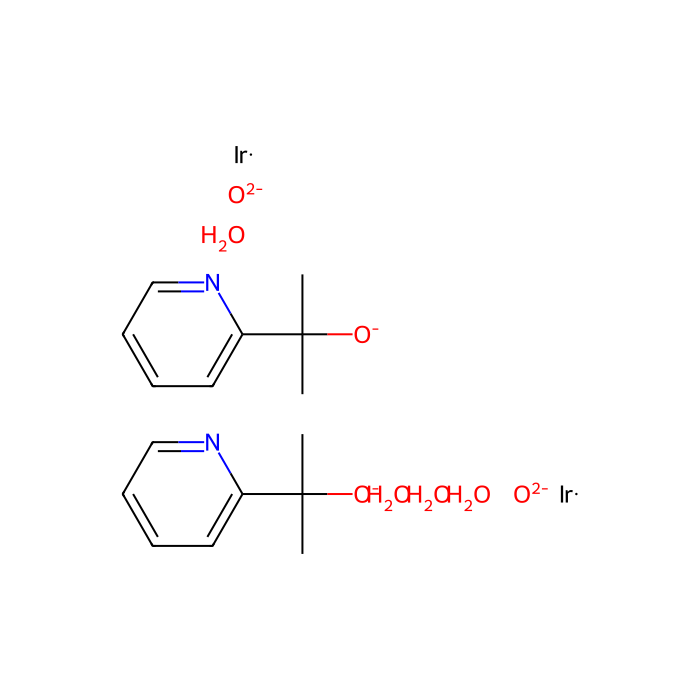 [2-(Pyridine-2-yl)-2-propanato]iridium(IV) dimer solution 97% (1 mM in 0.1 Molar aqueous NaIO3) - dimer solution 97% (1 mM in 0.1 Molar aqueous NaIO3) CAS No(1446713-81-0) by Aladdin Scientific