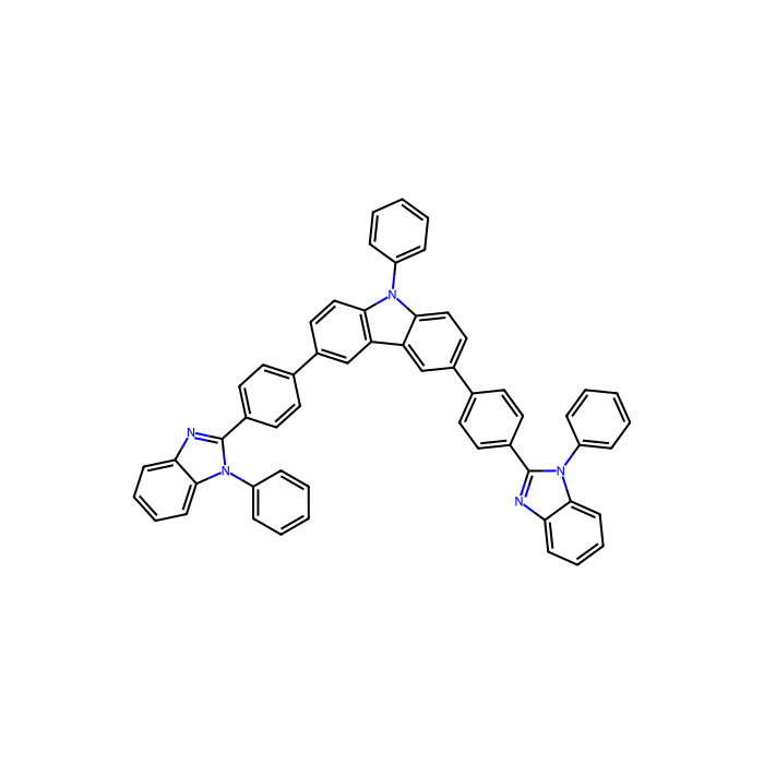 9-Phenyl-3,6-bis(4-(1-phenyl-1H-benzo[d ]imidazol-2-yl)phenyl)-9H-carbazole - sublimed grade, ≥99%(HPLC) CAS No(1258780-50-5) by Aladdin Scientific