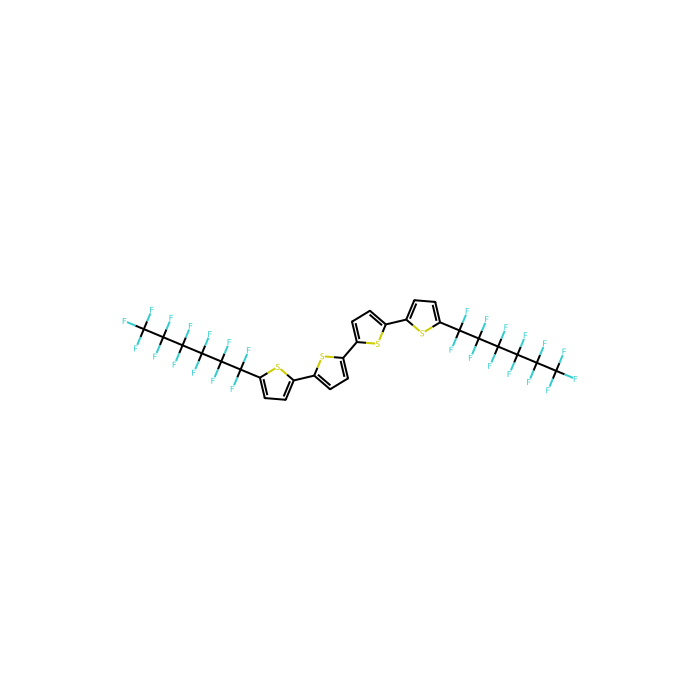 5,5'-Bis((5-perfluorohexyl)thiophen-2-yl)-2,2'-bithiophene - sublimed grade, ≥99% CAS No(446043-85-2) by Aladdin Scientific