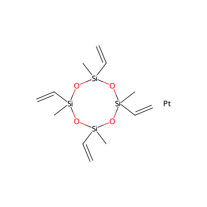 Platinum(0)-2,4,6,8-tetramethyl-2,4,6,8-tetravinylcyclotetrasiloxane complex solution - 0.104 M in methylvinylcyclosiloxanes CAS No(68585-32-0) by Aladdin Scientific