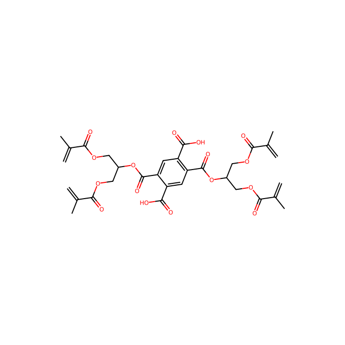 Pyromellitic dianhydride glycerol dimethacrylate(PMGDM) - mixture of isomers, contains 1000-4000ppm BHT as inhibitor CAS No(148019-46-9) by Aladdin Scientific