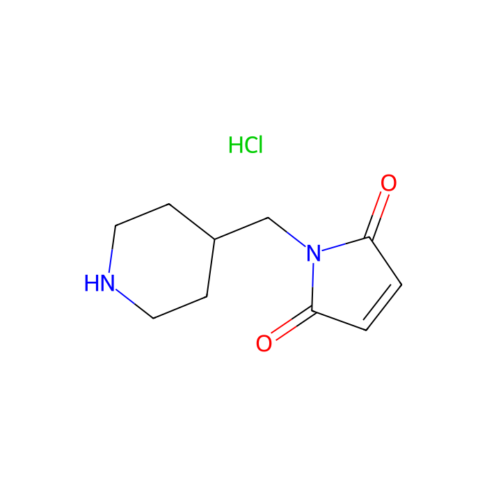 1-(Piperidin-4-ylmethyl)-2,5-dihydro-1H-pyrrole-2,5-dione hydrochloride - ≥98% CAS No(1432680-58-4) by Aladdin Scientific