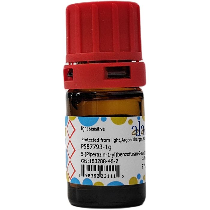 5-(Piperazin-1-yl)benzofuran-2-carboxamide - ≥97% CAS No(183288-46-2) by Aladdin Scientific