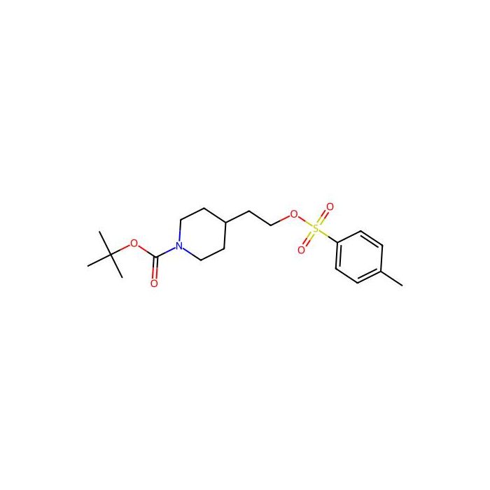 1-Piperidinecarboxylic acid, 4-[2-[[(4-methylphenyl)sulfonyl]oxy]ethyl]-, 1,1-dimethylethyl estertert-butyl 4-{2-[(4-methylbenzenesulfonyl)oxy]ethyl}piperidine-1-carboxylate - ≥97% CAS No(89151-45-1) by Aladdin Scientific
