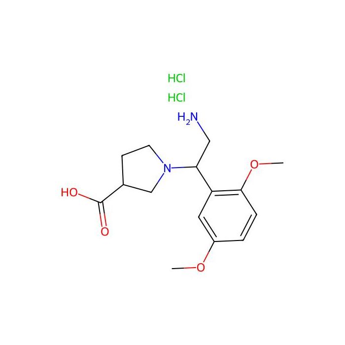 1-[2-amino-1-(2,5-dimethoxyphenyl)ethyl]pyrrolidine-3-carboxylic acid;dihydrochloride - ≥97% CAS No(2940963-65-3) by Aladdin Scientific