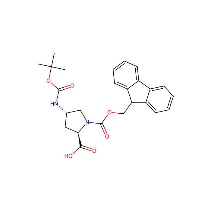 (2R,4S)-4-(tert-butoxycarbonylamino)-1-(9H-fluoren-9-ylmethoxycarbonyl)pyrrolidine-2-carboxylic acid - ≥97% CAS No(1820570-42-0) by Aladdin Scientific