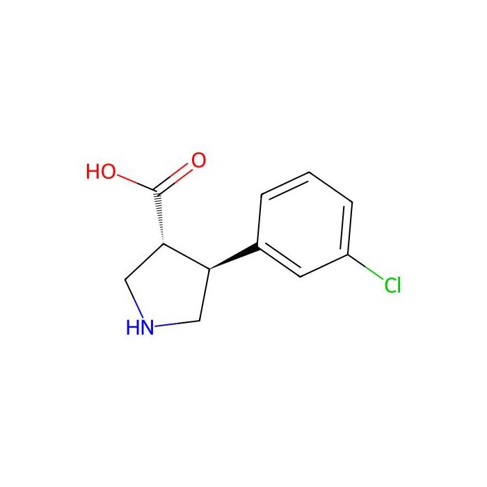 (3R，4S)-4-(3-Chlorophenyl)pyrrolidine-3-carboxylic acid - ≥95% CAS No(1047651-80-8) by Aladdin Scientific