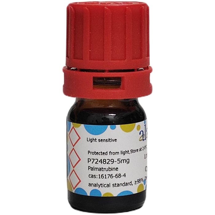 Palmatrubine - analytical standard, ≥98%, Derived from green cow bile CAS No(16176-68-4) by Aladdin Scientific