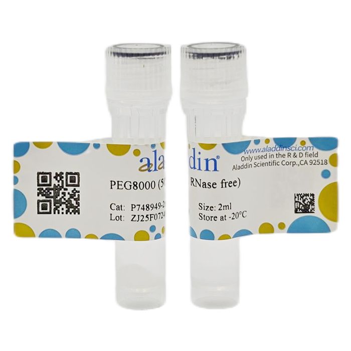 PEG8000 (50%, RNase free) - BioReagent, DNase, RNase free, Protease Free, ≥99%, 50% CAS No(25322-68-3) by Aladdin Scientific