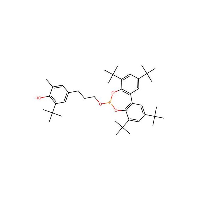 Phenol，2-(1，1-dimethylethyl)-6-methyl-4-[3-[[2，4，8，10-tetrakis(1，1-dimethylethyl)dibenzo[d，f][1，3，2]dioxaphosphepin-6-yl]oxy]propyl]- - ≥95% CAS No(203255-81-6) by Aladdin Scientific