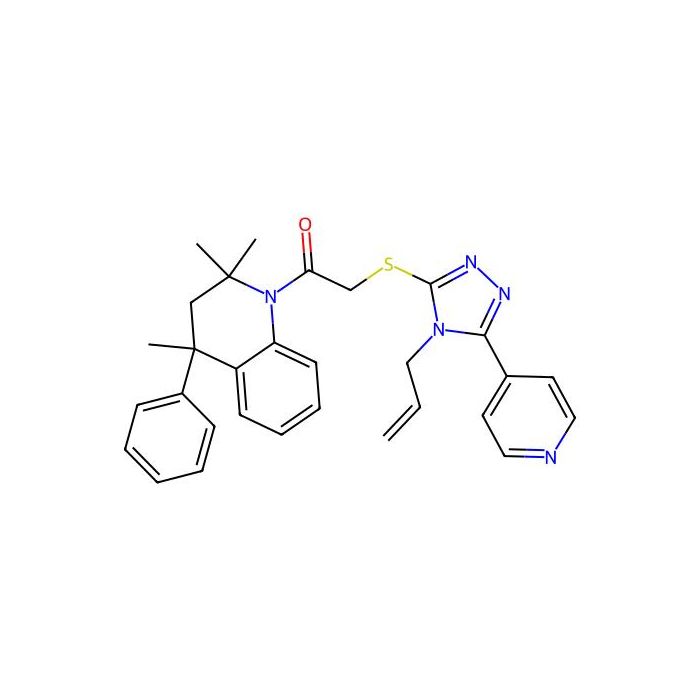 2-[(4-prop-2-enyl-5-pyridin-4-yl-1,2,4-triazol-3-yl)sulfanyl]-1-(2,2,4-trimethyl-4-phenyl-3H-quinolin-1-yl)ethanone -  CAS No(352659-37-1) by Aladdin Scientific