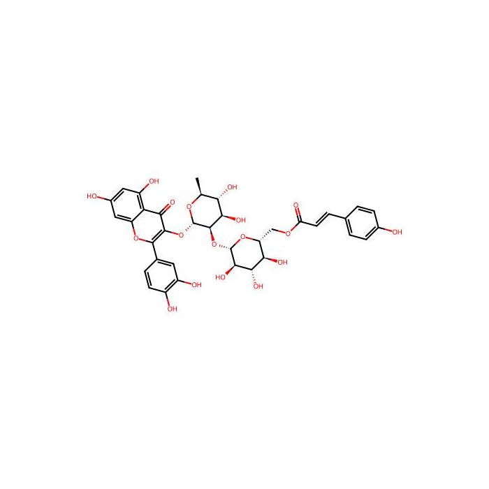 Quercetin-3-O-[2-O-(6-O-p-hydroxyl-E-coumaroyl)-D-glucosyl]-(1-2)-L-rhamnoside - ≥98% CAS No(143061-65-8) by Aladdin Scientific