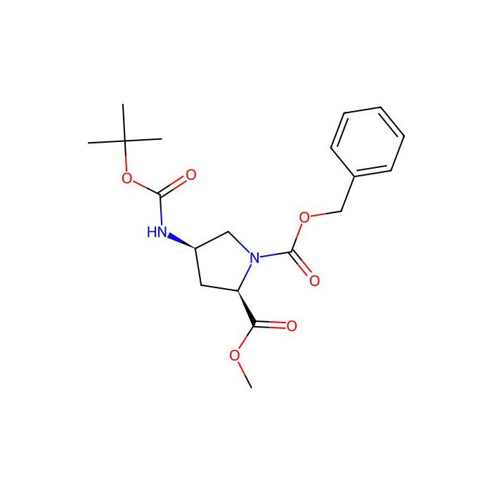 (2R,4R)-4-[[(1,1-Dimethylethoxy)carbonyl]amino]-1,2-pyrrolidinedicarboxylic acid 2-methyl 1-(phenylmethyl) ester - ≥98% CAS No(787615-48-9) by Aladdin Scientific