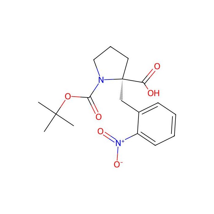 (R)-1-(tert-Butoxycarbonyl)-2-(2-nitrobenzyl)pyrrolidine-2-carboxylic acid - ≥95% CAS No(959578-20-2) by Aladdin Scientific