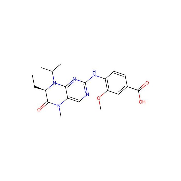(R)-4-(7-Ethyl-8-isopropyl-5-methyl-6-oxo-5,6,7,8-tetrahydro-pteridin-2-ylamino)-3-methoxy-benzoic acid - ≥95% CAS No(1333493-13-2) by Aladdin Scientific