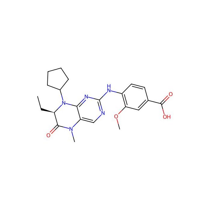 (R)-4-(8-cyclopentyl-7-ethyl-5-methyl-6-oxo-5,6,7,8-tetrahydropteridin-2-ylamino)-3-methoxybenzoic acid - ≥95% CAS No(755039-56-6) by Aladdin Scientific