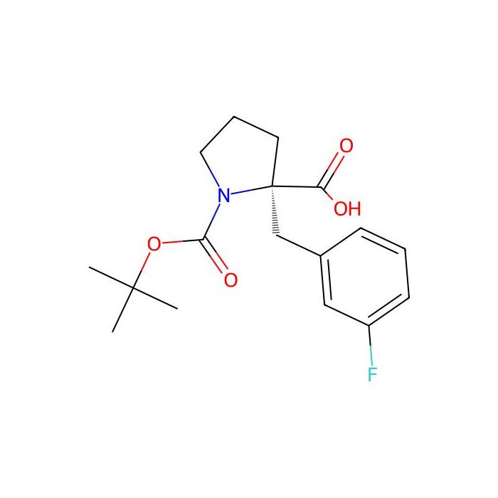 (R)-1-(tert-Butoxycarbonyl)-2-(3-fluorobenzyl)pyrrolidine-2-carboxylic acid - ≥98% CAS No(959578-16-6) by Aladdin Scientific