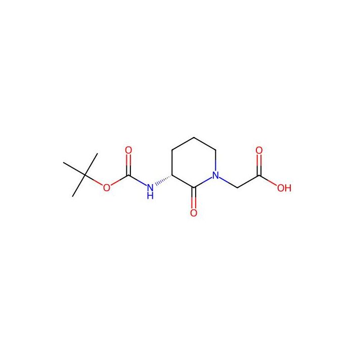 (R)-2-(3-(tert-butoxycarbonylamino)-2-oxopiperidin-1-yl)acetic acid - ≥95% CAS No(82611-51-6) by Aladdin Scientific
