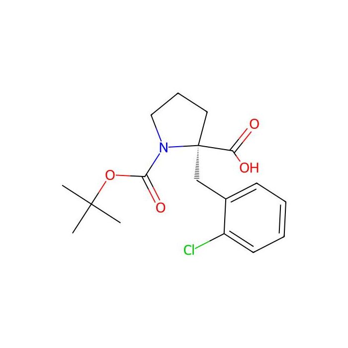 (R)-1-(tert-Butoxycarbonyl)-2-(2-chlorobenzyl)pyrrolidine-2-carboxylic acid - ≥98% CAS No(706806-66-8) by Aladdin Scientific