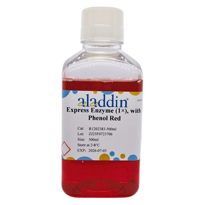 Express Enzyme (1×), with Phenol Red - BioReagent, for cell culture, sterile-filtered, ready-to-use, 1×  by Aladdin Scientific