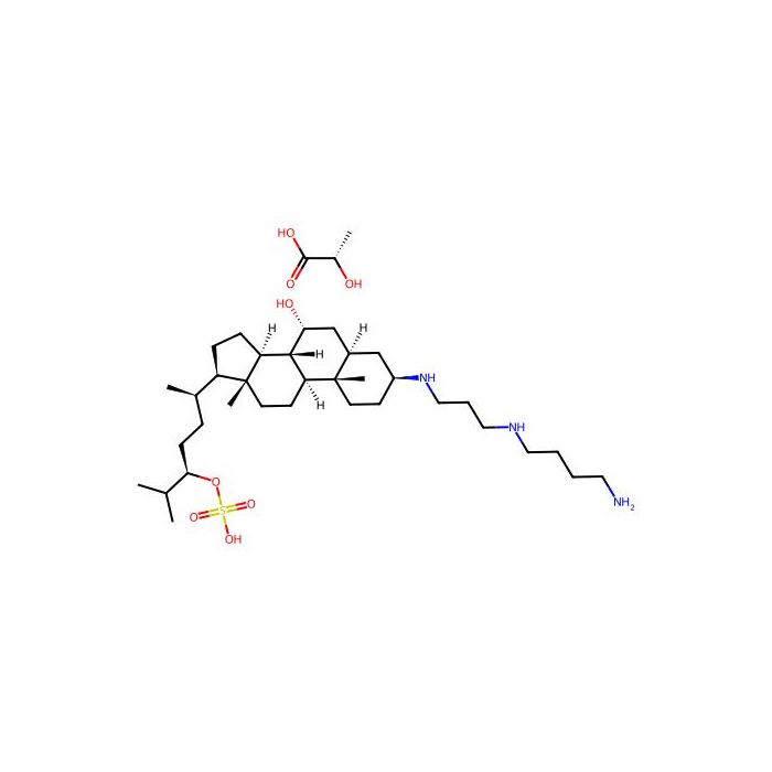 [(3R,6R)-6-[(3S,5R,7R,8R,9S,10S,13R,14S,17R)-3-[3-(4-aminobutylamino)propylamino]-7-hydroxy-10,13-dimethyl-2,3,4,5,6,7,8,9,11,12,14,15,16,17-tetradecahydro-1H-cyclopenta[a]phenanthren-17-yl]-2-methylheptan-3-yl] hydrogen sulfate;(2S)-2-hydroxypropanoic ac