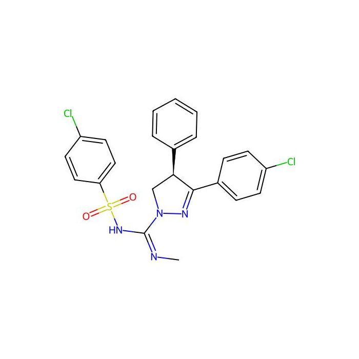 (R)-3-(4-Chlorophenyl)-N-((4-chlorophenyl)sulfonyl)-N'-methyl-4-phenyl-4,5-dihydro-1H-pyrazole-1-carboximidamide -  CAS No(656827-86-0) by Aladdin Scientific