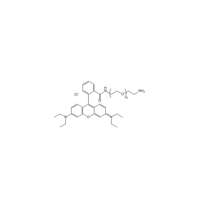 Rhodamine PEG Amine, RB-PEG-NH2 - MW 3400 Da  by Aladdin Scientific