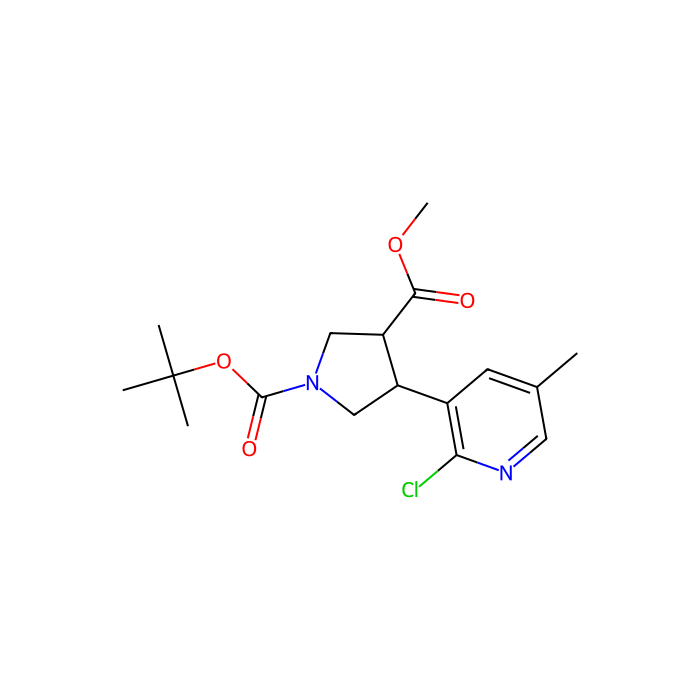 (Racemic trans)-1-tert-butyl 3-methyl 4-(2-Chloro-5-methylpyridin-3-yl)pyrrolidine-1,3-dicarboxylate -  CAS No(1228070-72-1) by Aladdin Scientific