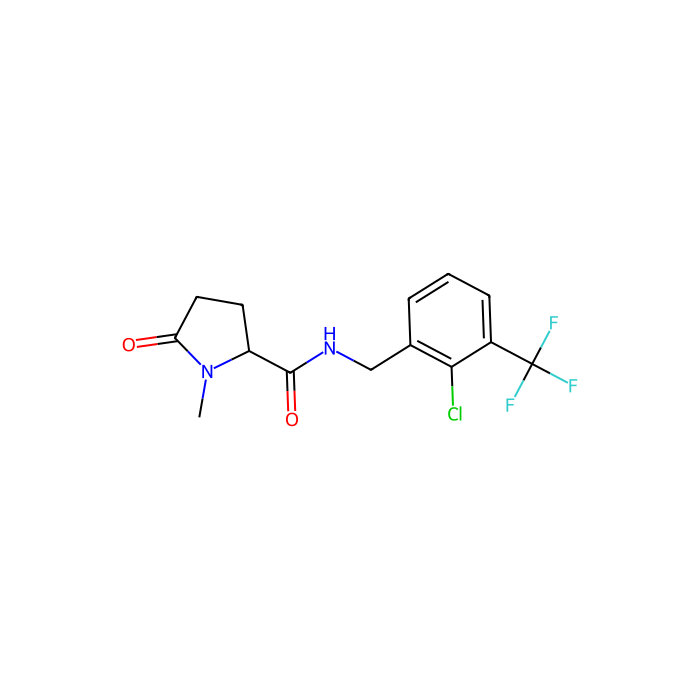 (2R)-N-{[2-chloro-3-(trifluoromethyl)phenyl]methyl}-1-methyl-5-oxopyrrolidine-2-carboxamide - ≥97% CAS No(1001390-06-2) by Aladdin Scientific