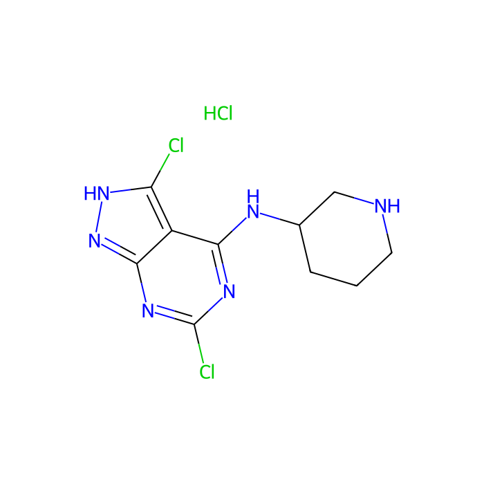 (3R)-N-{3,6-dichloro-1H-pyrazolo[3,4-d]pyrimidin-4-yl}piperidin-3-amine hydrochloride - ≥97% CAS No(2007916-10-9) by Aladdin Scientific