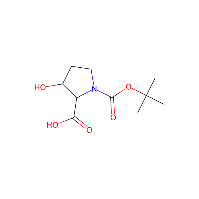 (2R,3R)-1-[(tert-butoxy)carbonyl]-3-hydroxypyrrolidine-2-carboxylic acid - ≥97% CAS No(335280-19-8) by Aladdin Scientific