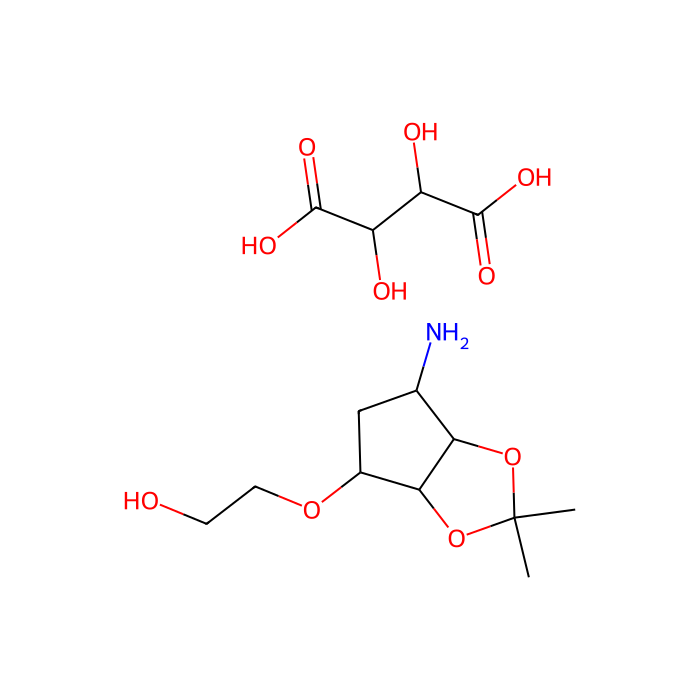 2-((3aR,4S,6R,6aS)-6-amino-2,2-dimethyltetrahydro-3aH-cyclopenta[d][1,3]dioxol-4-yloxy)ethanol L-tataric acid - ≥97% CAS No(376608-65-0) by Aladdin Scientific