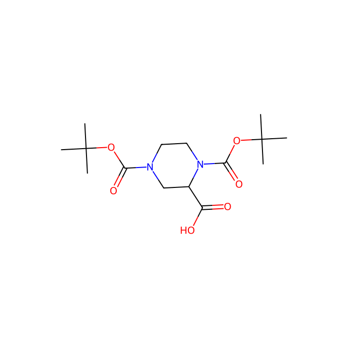 (R)-1-N-Boc-4-N-Boc-Piperazine-2-Carboxylic Acid - ≥97% CAS No(173774-48-6) by Aladdin Scientific