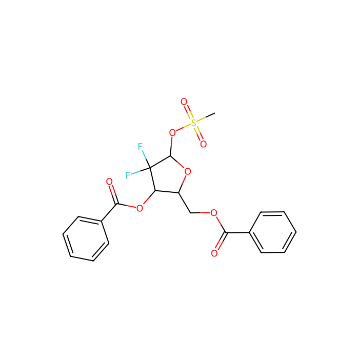 ((2R,3R)-3-(Benzoyloxy)-4,4-difluoro-5-((methylsulfonyl)oxy)tetrahydrofuran-2-yl)methyl benzoate - ≥98%, mixture of α+β isomers CAS No(122111-11-9) by Aladdin Scientific