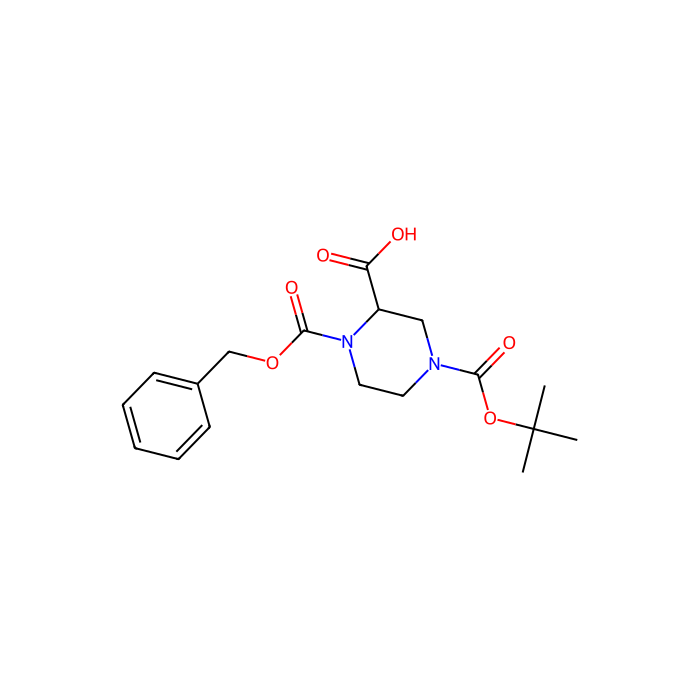(R)-1-((Benzyloxy)carbonyl)-4-(tert-butoxycarbonyl)piperazine-2-carboxylic acid - ≥97% CAS No(954388-33-1) by Aladdin Scientific