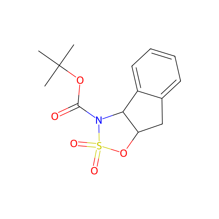(4R,5S)-3,3a,8,8a-Tetrahydroindeno[1,2-d]-1,2,3-oxathiazole-2,2-dioxide-3-carboxylic acid t-butyl ester - ≥97% CAS No(1391532-95-8) by Aladdin Scientific