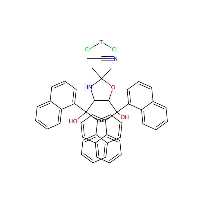 (4R,5R)-(-)-2,2-Dimethyl-α,α,α'',α''-tetra(1-naphthyl)-1,3-dioxolane-4,5-dimethanolatotitanium(IV) dichloride acetonitrile adduct - ≥98% CAS No(197389-47-2) by Aladdin Scientific
