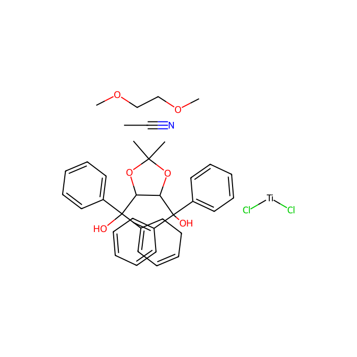(4R,5R)-(-)-2,2-Dimethyl-α,α,α'',α''-tetraphenyl-1,3-dioxolane-4,5-dimethanolato[1,2-bis(dimethoxy)ethane]titanium(IV) dichloride acetonitrile adduct - ≥95% CAS No(328123-04-2) by Aladdin Scientific