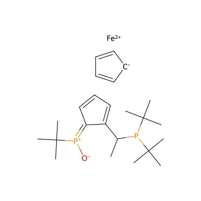 (R,S(p), R(SPO)-1-Phenylphosphinoyl)-2-[1-(di-t-butylphosphino)ethyl]ferrocene - ≥97% CAS No(1221746-56-0) by Aladdin Scientific