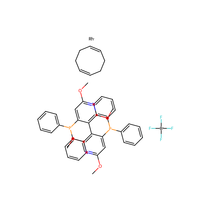 (R)-(+)-2,2'',6,6''-Tetramethoxy-4,4''-bis(diphenylphosphino)-3,3''-bipyridine(1,5-cyclooctadiene)rhodium(I) tetrafluoroborate - ≥97% CAS No(573718-56-6) by Aladdin Scientific
